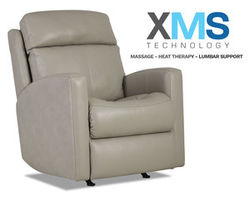 Kenan Leather Recliner w/ XMS Heat, Massage and Lumbar + Free Power Headrest (Made to order leathers)