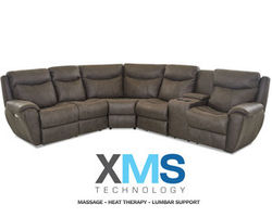 Proximo Reclining Sectional w/ XMS Heat, Massage and Lumbar + Free Power Headrest (Made to order fabrics)