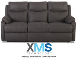 Rook Reclining Sofa w/ XMS Heat, Massage and Lumbar + Free Power Headrest (Made to order fabrics)