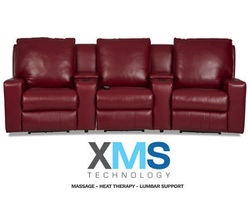Alllser Home Theater Sectional w/ XMS Heat, Massage and Lumbar + Free Power Headrest (Made to order leathers)