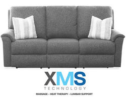 Davos Leather Reclining Sofa w/ XMS Heat, Massage and Lumbar + Free Power Headrest (Made to order leathers)