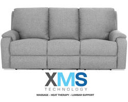 Podrick Leather Reclining Sofa w/ XMS Heat, Massage and Lumbar + Free Power Headrest (Made to order leathers)