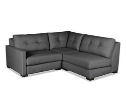 Chester Buttoned 3 Pieces Modular Sectional w/ Right Open End (3 Colors Available)