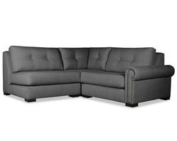 Sylviane Buttoned 3 Pieces Modular Sectional w/ Left Open End (3 Colors Available)