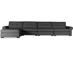 Sylviane Buttoned 5 Pieces Modular Sectional w/ Chaise Left or Right (3 Colors Available)