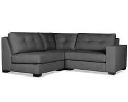 Veranda Buttoned 3 Pieces Modular Sectional w/ Left Open End (3 Colors Available)