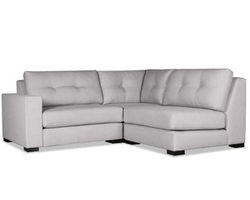 Veranda Buttoned 3 Pieces Modular Sectional w/ Right Open End (3 Colors Available)