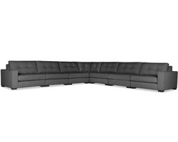 Veranda Buttoned 7 Pieces Modular Sectional (Choice of Colors)