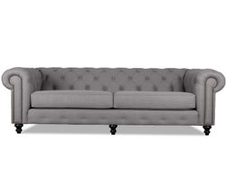 London Tufted Sofa in Grey - 72" - 90" - 103"