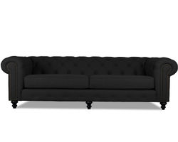 London Tufted Sofa in Charcoal - 72" - 90" - 103"