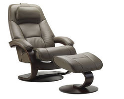 Admiral C Swivel Recliner and Ottoman - 2 sizes (+30 leathers)