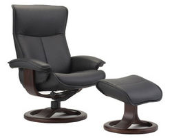 Senator R Swivel Recliner and Ottoman (Made to order leathers)