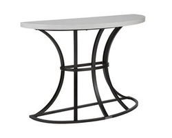 Calistoga Demi Lune Outdoor Console Table