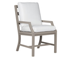 Willow Outdoor Dining Arm Chair (110 fabrics - 8 metal finishes)