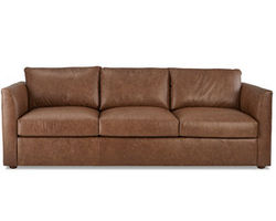 Alamitos 95&quot; Leather Sofa with Down Cushions (Made to order leathers)
