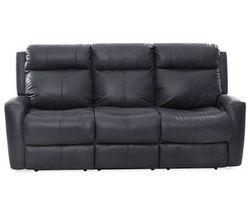 Brooks Power Headrest Power Reclining Leather Sofa (86&quot;) Made to order