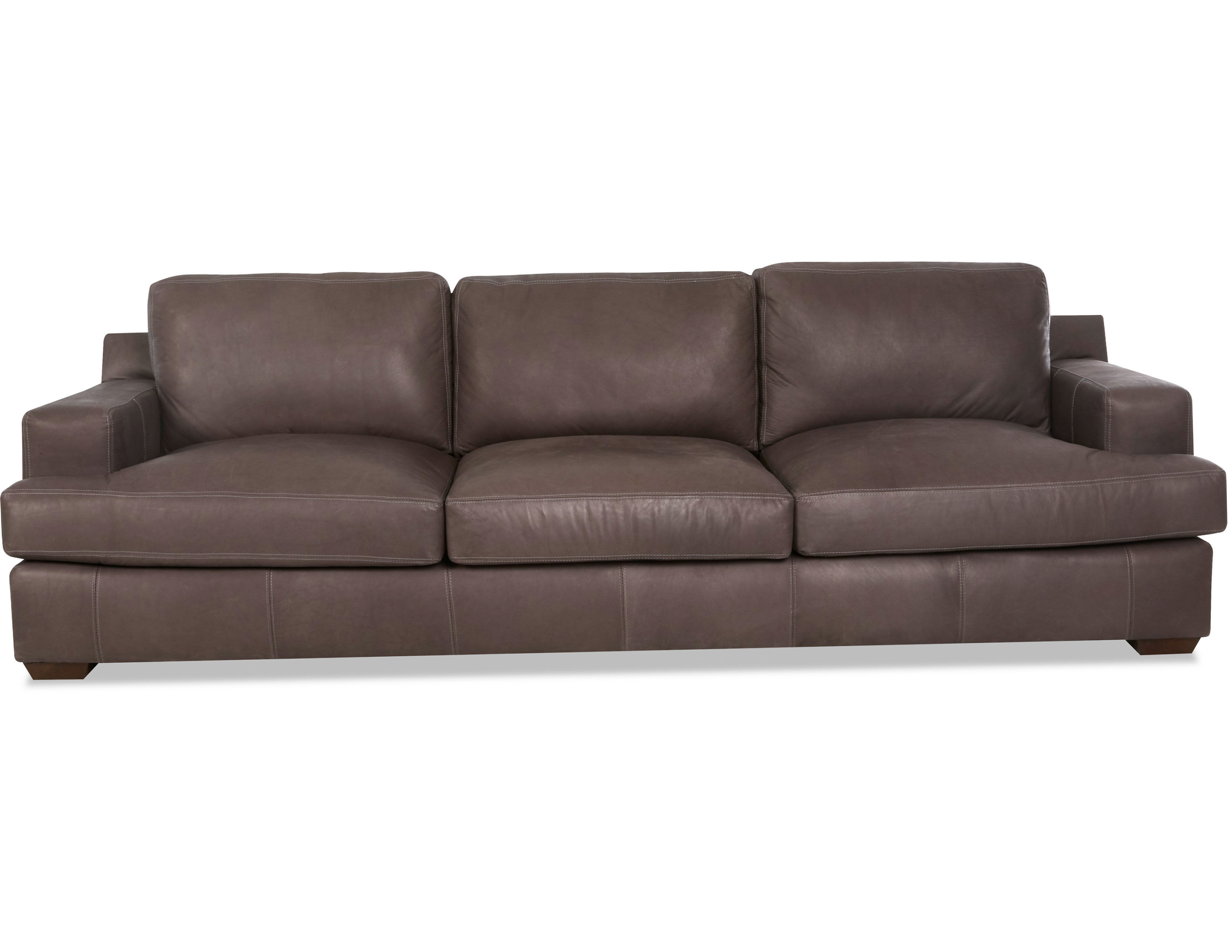 Lyon Leather Sofa with Down Cushions (108