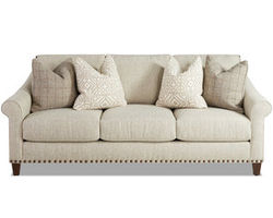 Rowlin Nailhead Stationary Sofa (Includes Arm Pillows)