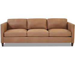 Soho Leather Sofa with Down Cushions (78&quot; or 90&quot;) Made to order leathers