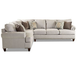 Alexa Stationary Nail Head Sectional (Includes Pillows)