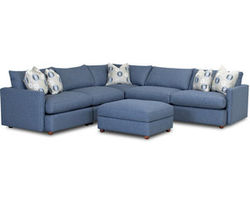 Leisure Sectional with Down Cushions (Includes Pillows)