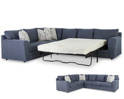 Ashburn Queen Sleeper Sectional (Choice of Mattresses)