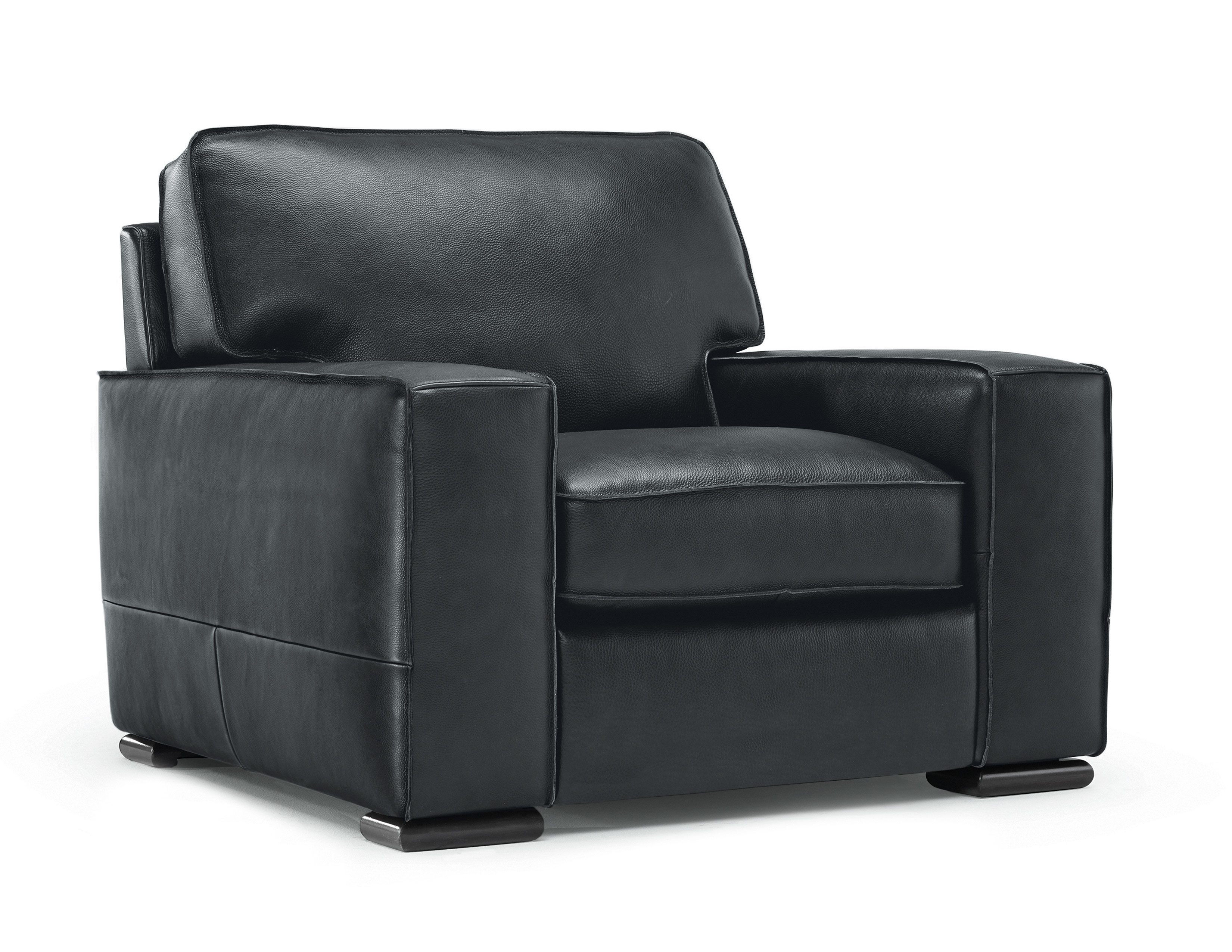Vincenzo B858 Leather Stationary Chair | Sofas and Sectionals