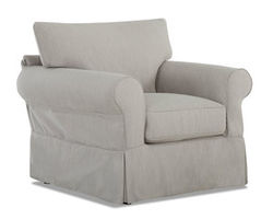 Jenny Slipcover Chair with Down Cushions