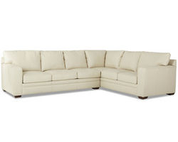 Ashburn Leather Queen Sleeper Sectional (Choice of Mattresses)