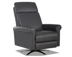 Anzio Leather Reclining Swivel Chair