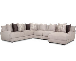 Hannigan 808 Stationary Sectional - Pillows Included