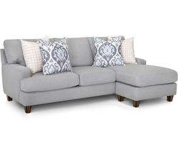 Bradshaw 95" Sofa with Reversible Chaise Ottoman (Includes pillows)