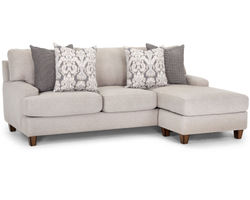 Kimber 95" Sofa with Reversible Chaise Ottoman (Includes pillows)