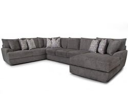 Bennett 945 Stationary Chaise Sectional (Includes Pillows)