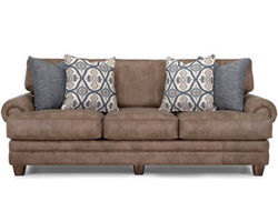 Sicily 101&quot; Sofa (Includes Pillows) Leather like fabric
