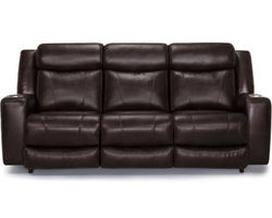 Carver 91" Power Headrest Power Reclining Sofa w/ Dropdown Table (Faux leather)