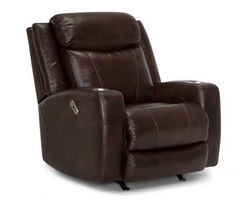 Carver Power Headrest Power Recliner with Cupholders and USB (Chocolate)