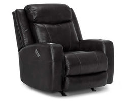 Carver Power Headrest Power Recliner with Cupholders and USB (Black)