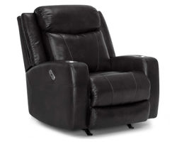 Carver Power Headrest Power Recliner with Cupholders and USB (Black)