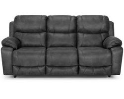 Dayton 87&quot; Faux Leather Fabric Reclining Sofa (Choice of Colors)