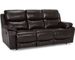 Dayton 87&quot; Leather Reclining Sofa (Dark Chocolate)