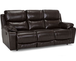 Dayton 87" Leather Reclining Sofa (Dark Chocolate)