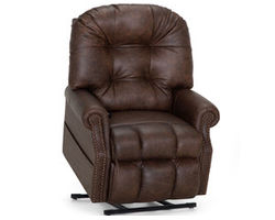 Austin 621 Leather Power Lift Reclining Chair (Up to 350 Pounds) Extended Ottoman Footrest