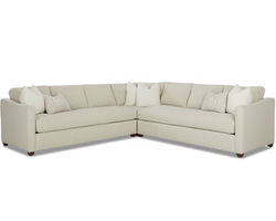 McGee Stationary Sectional (Down Seat Cushions) Includes Pillows