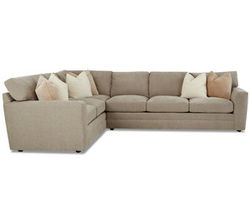 Palms Stationary Sectional (With Down Blend Cushions) Includes Pillows