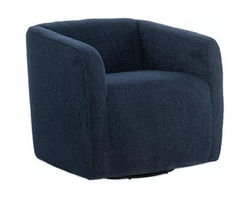 Bennet Swivel Club Chair (Blue)