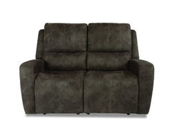 Aiden Fabric Power Reclining Loveseat with Power Headrests (339-02)