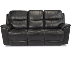 Cade Leather Power Reclining Sofa with Power Headrests and Lumbar (637-00)