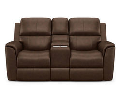 Henry Power Reclining Loveseat with Console and Power Headrests and Lumbar (946-71) ZERO GRAVITY