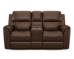 Henry Power Reclining Loveseat with Console and Power Headrests and Lumbar (946-71) ZERO GRAVITY